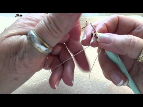 Crochet Mini Flower String Tutorial 115 Crochet Beaded