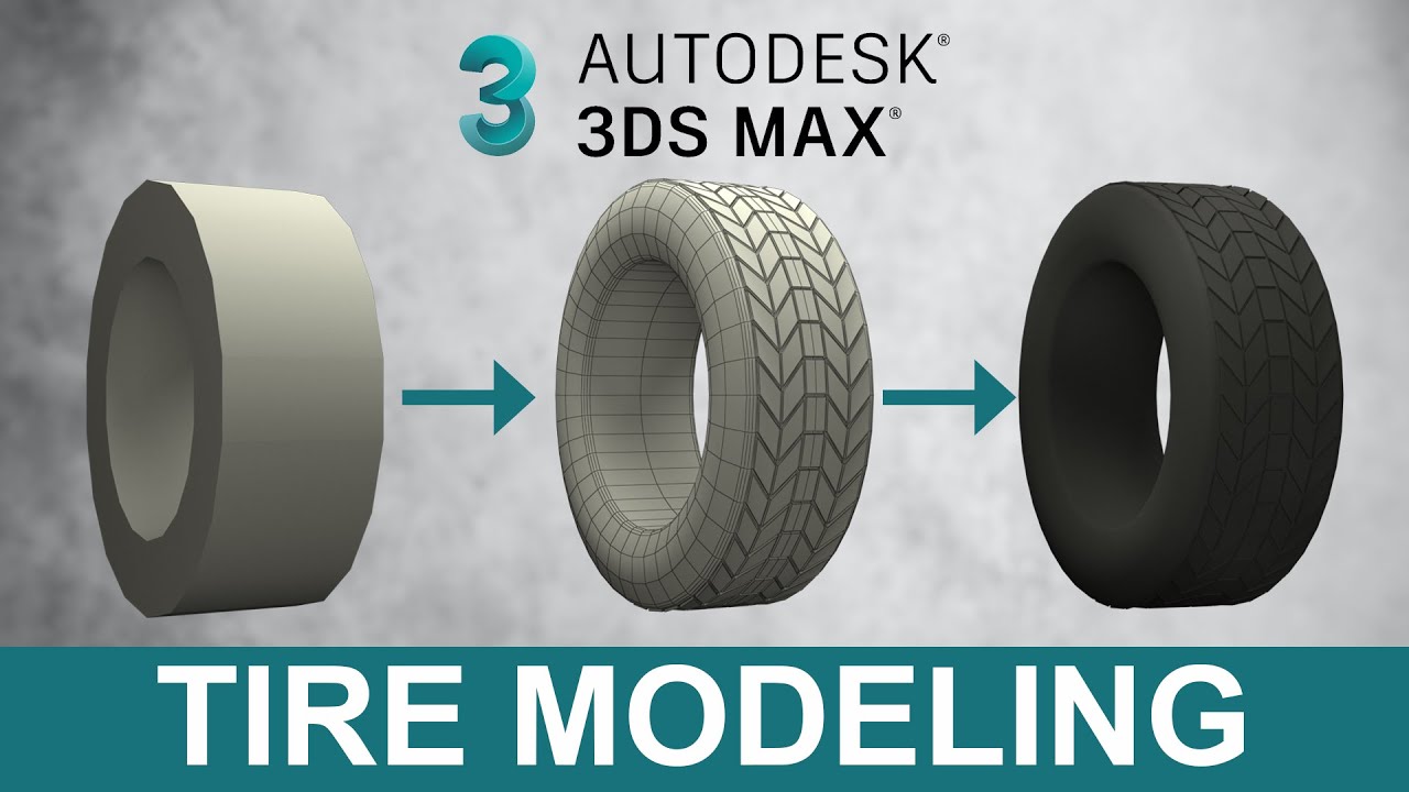 Tire Modeling 3ds Max Tutorial Youtube