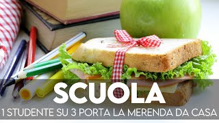 Scuola, 1 studente su 3 si porta la merenda fatta in casa