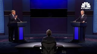 Joe Biden and President Donald Trump discuss Covid-19 in first debate