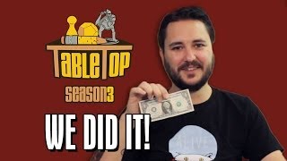 Wil Wheaton on TableTop S3: We Did It! Over $1M!