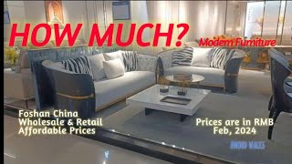 Modern Furniture with Prices, Foshan China 2024