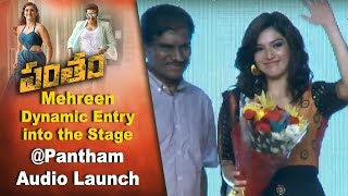 Mehreen Dynamic Entry into the Stage @Pantham Audio Launch  | Mehreen || #Pantham