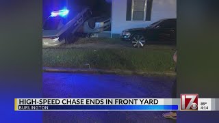 130 mph NC chase ends in crash in front yard