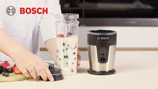 Bosch VitaStyle Mixx2Go blender: Stop je smoothie direct in je tas