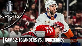 New York Islanders vs. Carolina Hurricanes: First round: Gm 2 | Full Game Highlights