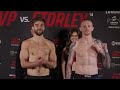 weigh ins bellator 281 mvp vs. storley