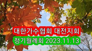 대한가수협회 대전지회💖정기월례회💖배경음악💖대청호사랑💖2023.11.13