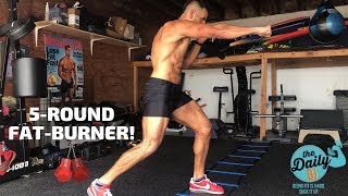 🥊Agility Ladder Boxing Drills for Fat Loss & Conditioning | BJ Gaddour Cardio Workout Men's Health