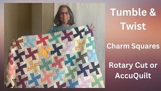 🌀👀 Tumble and Twist Charm Squares Rotary Cuting and AccuQuilt