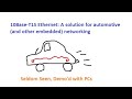 E15: The new Ethernet version you probably haven't seen: 10Base-T1S (automotive/multi-drop)