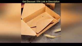 Best 50Pcs Take Out Food Kraft Boxes 800Ml Leak and Grease Resistant Containers Recyclable Lunch Bo