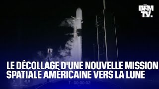 Les images du décollage d'une nouvelle mission spatiale américaine vers la Lune