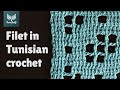 Can you make filet in Tunisian crochet? Yes, here's how