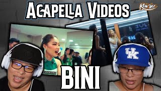 TWINS REACT TO BINI ACAPELLA VIDEOS | Just incredible... |