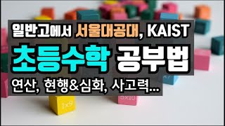 중고등 선행전에 수학 기초체력 기르기. 서울대 공대생 엄마의 초등수학 공부법