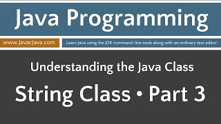 Learn Java Programming - String Class Part 3 Tutorial