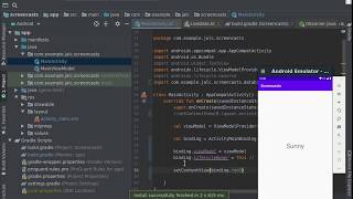 Android Data Binding setup and first layout expressions (Screencast #4)