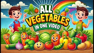 All Vegetables Name with Pronunciation \u0026 SPELLINGS – Fun \u0026 Easy Learning for Kids!