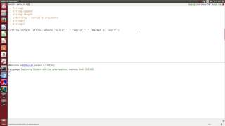 The string data type in Racket
