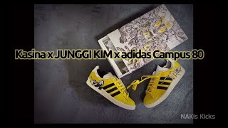 [90s unboxing] Kasina x KimJungGi x adidas Campus 80 special box  ; 카시나 X 김정기 X 아디다스 캠퍼스 80 스페셜 박스