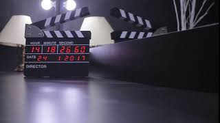 Electronic Clapper Board Or Film Slate