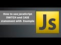 JavaScript Switch-Case statement with example In Urdu / Hindi - Learncodeweb