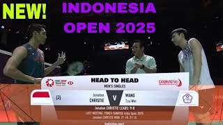 PERUBAHAN TOTAL FROM JOJO! J.CHRISTIE(INA) VS WANG TZU WEI(TAIPEI) DI INDONESIA OPEN 2025‼️