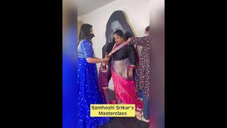 SareeDraping for PLUS Size Model by Santhoshi Srikar