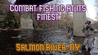 Catching Steelhead in a HIGHLY Pressured River (Salmon River, NY)