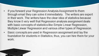 Regression Analysis Assignment Help