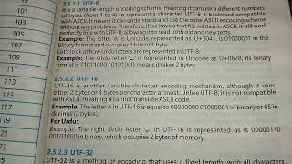 Class 9th Computer Science Ch #2 UTF-8 ,UTF-16,UTF-32
