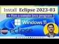 How to install Eclipse IDE 2023-03 on Windows 11 | Amit Thinks | Complete Installation