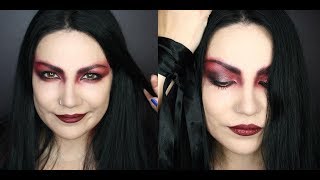 Edgy Metallic Wine smokey eye makeup tutorial