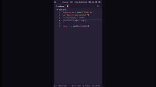 EXECUTING Python Strings?? #python #programming #coding