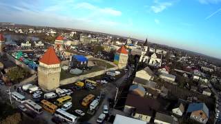 Скалат.Погляд з-під хмар.Skalat.Flying over the city