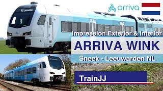 🇳🇱 4K The new Arriva Wink Stadler Train | Exterior \u0026 Interior impression | Sneek - Leeuwarden NL