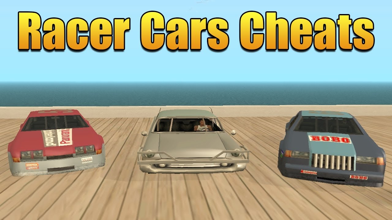 GTA San Andreas Racer Cars Cheats - (Race Car Cheat Code) - YouTube