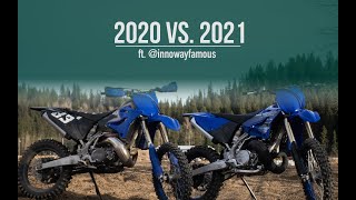 2020 vs 2021 YAMAHA YZ250X. WHICH ONE AM I FASTER ON!?