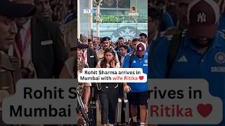 Rohit Sharma With Wife Ritika | Mumbai airport | #shorts #INDvSL #CWC23 #RohitSharma #TeamIndia