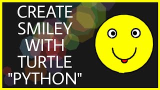 How to draw a smiley emoji with python turtle #smiley #emoji #turtle #face #python #easycode #circle