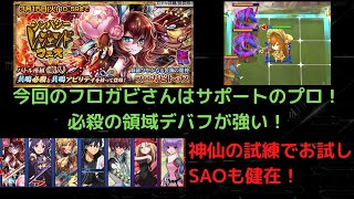 【チェンクロ】今回のフロガビさんはバフ＆デバフが凄い！騎士パ／神仙の試練でお試し