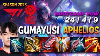 T1 Gumayusi APHELIOS vs DRAVEN ADC - BOOTCAMP EUW Ranked - MSI 2023