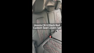 Easy Honda CRV Rear Seat Covers Installation- How do you install a set of seat covers? #follow #usa