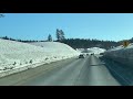 winter time i 80 east truckee california usa