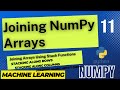 JOINING ARRAYS (CONCATENATE( ),STACK( ),VSTACK( ),HSTACK( ),DSTACK( )) IN NUMPY - PYTHON PROGRAMMING