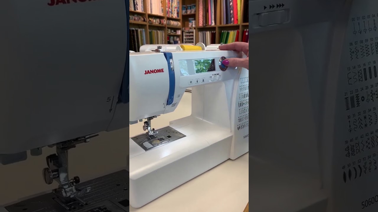 J&B Sewing Machines -Janome 5060QDC - YouTube