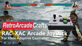 RAC-XAC Arcade Joystick Game Controller 4 Buttons For Xbox Adaptive Controller