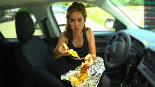 Maya tries Indian food for the first time in her new truck!