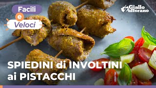 PISTACHIO-BREADED VEAL ROLLATINI SKEWERS: easy and delicious! 😍